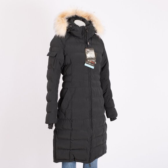 Pajar Canada Black Long Down Parka Size US Small - Picture 2 of 13